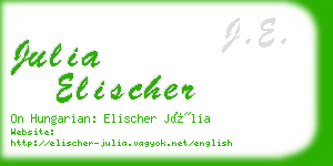 julia elischer business card